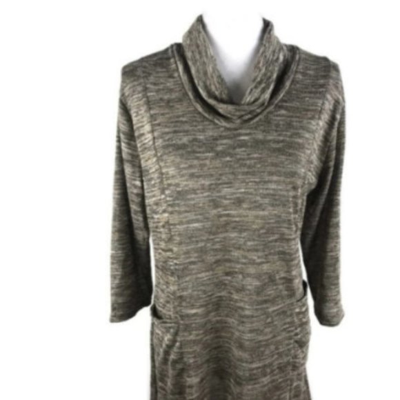 CLOSING SALE Tunic Cowl Neck 3/4 Sleeve - Picture 3 of 7